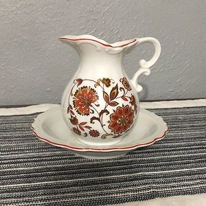 Vintage Enesco Pitcher & Basin